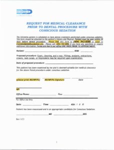 Pre-sedation-forms